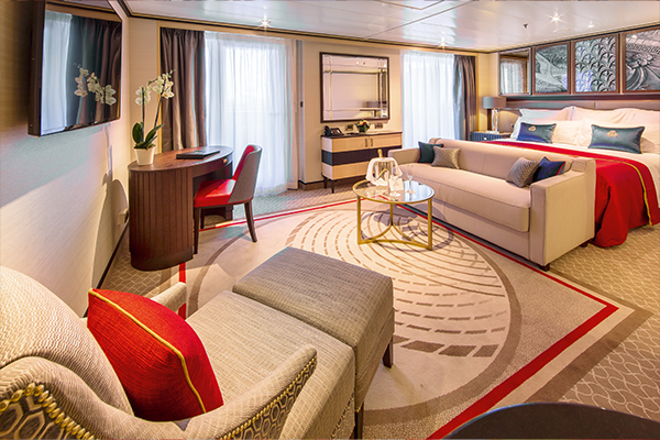 Queens Grill Suite guests enjoy all the benefits of Princess Grill Suites, plus