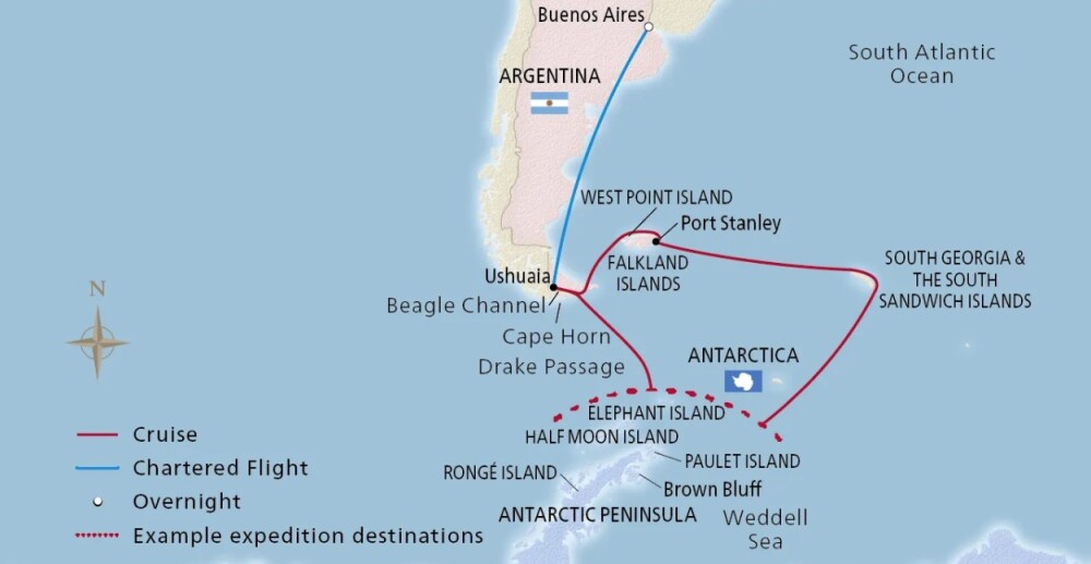 Antartica and South Georgia Island