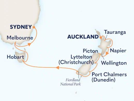 Australia & New Zealand Map