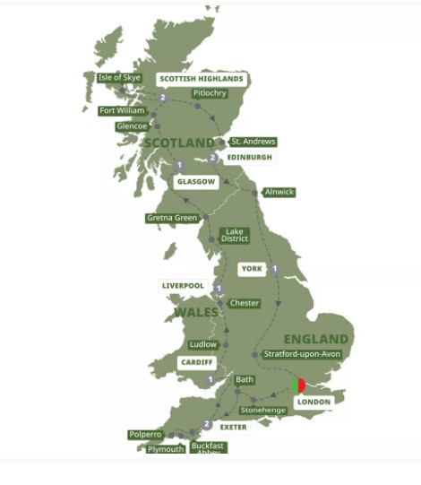 Best of Britain Map
