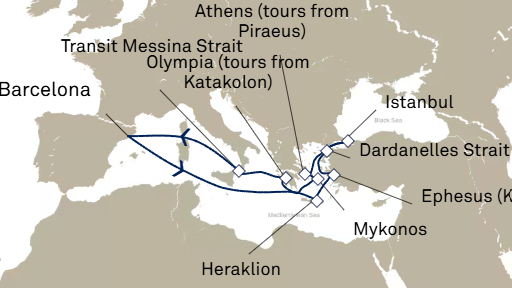 Cunard 14 Day Med