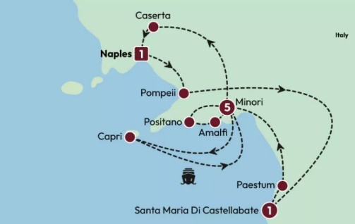 Enchanting Southern Italy map BackRoads