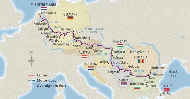 European Sojourn Map