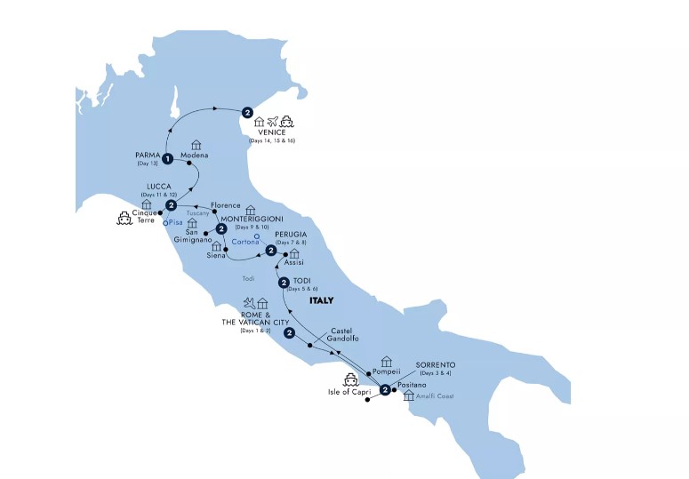 Insight Italy map