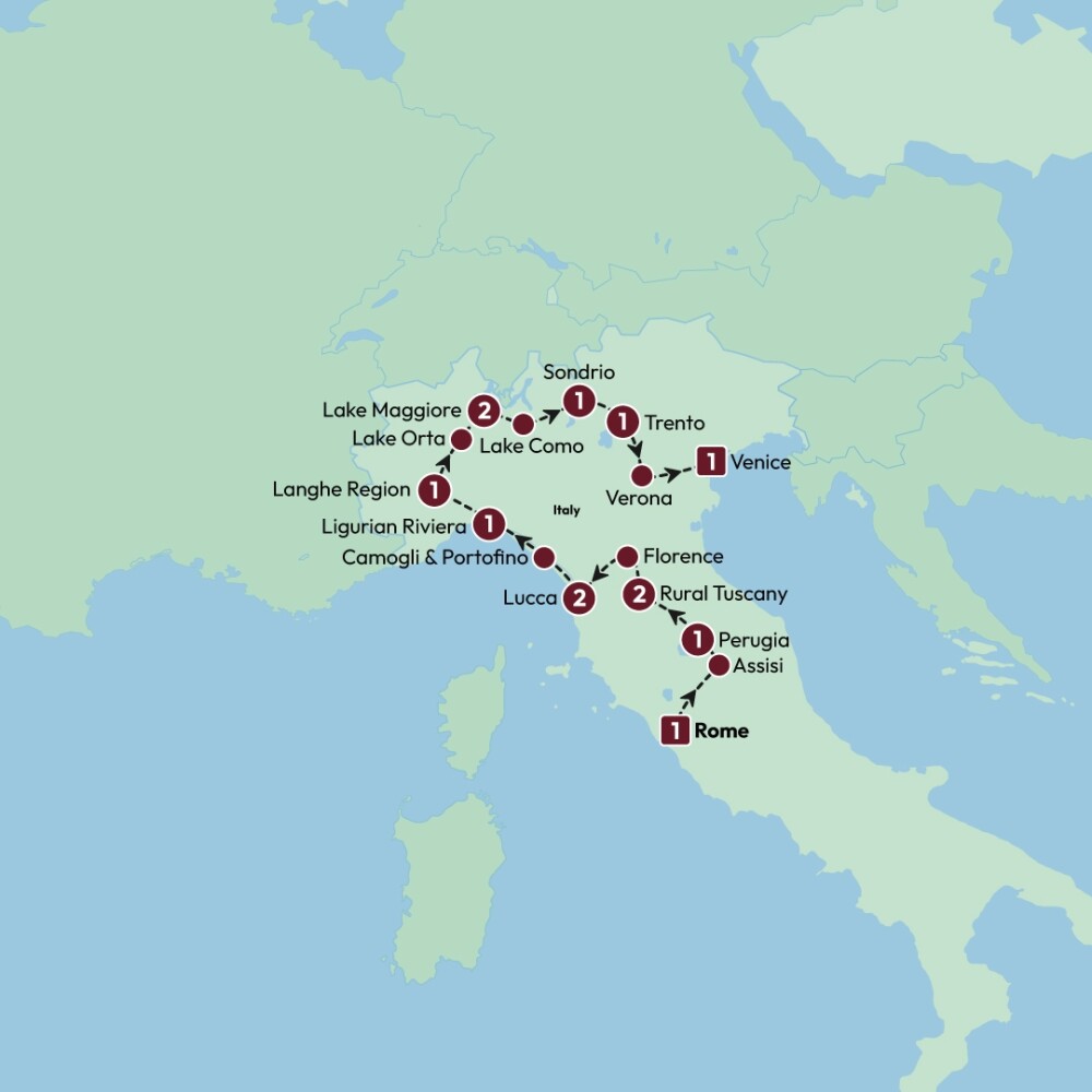 Intalian Indulgence map