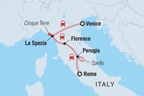 Intrepid Italy Map