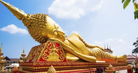 Laos lying budha
