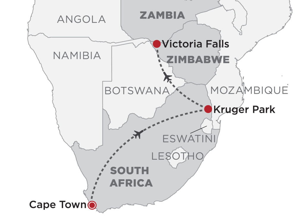 Map Southern Africa Highlights 2048x1536