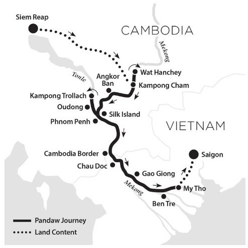 Mekong delta map