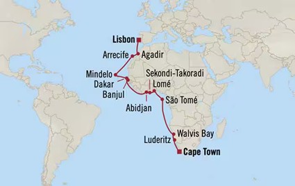 Oceania West African Gems Map