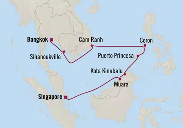 Oceania cruise BKK to SIN Jan27