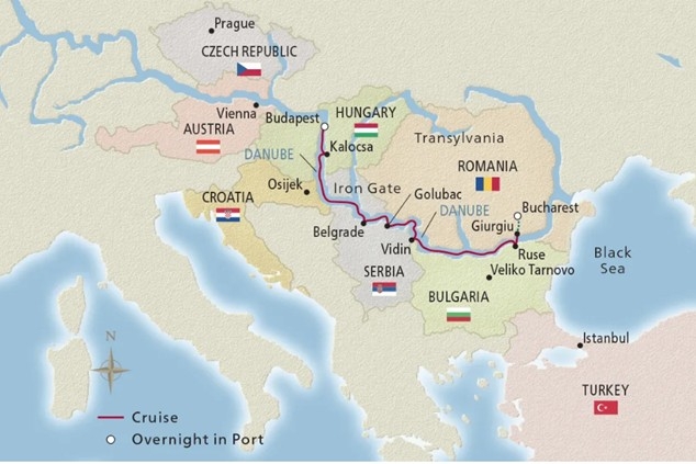 Passage to Eatern Europe Map