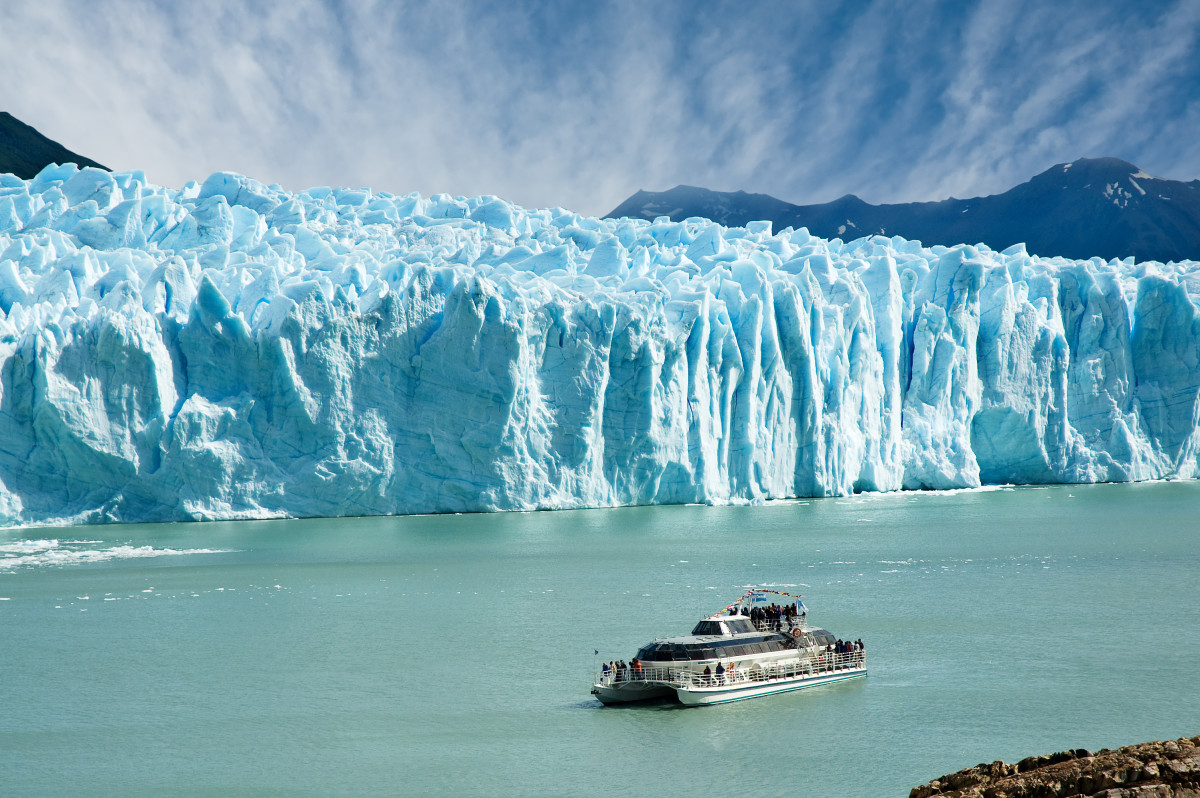 Perito Moreno glacier in Patagonia Argentina.