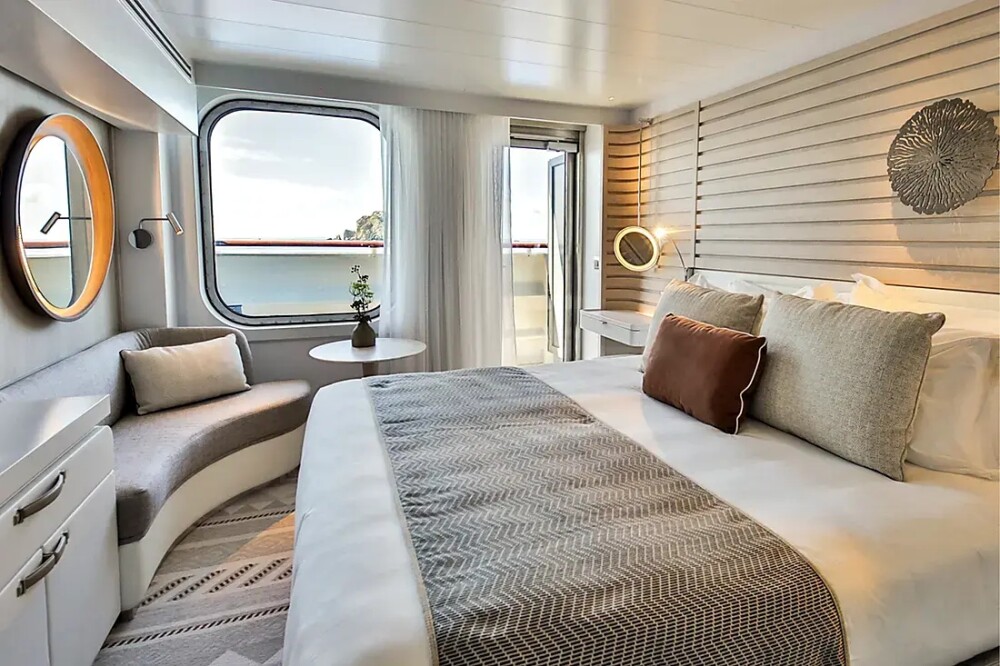 Ponant Lower Deck Balcony Stateroom Le Dumont d’Urville