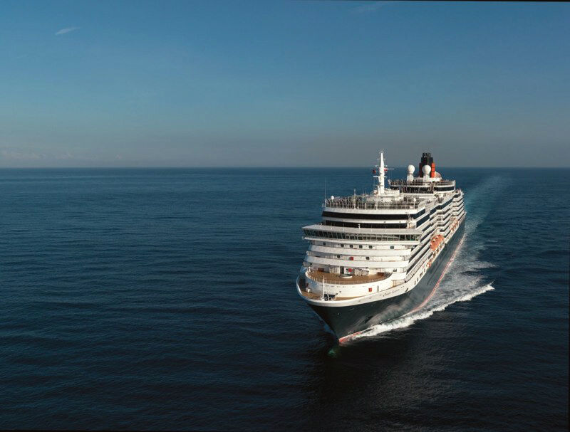 RF19466   Queen Victoria exterior 2009 Aerial view    Queen Victoria colour
