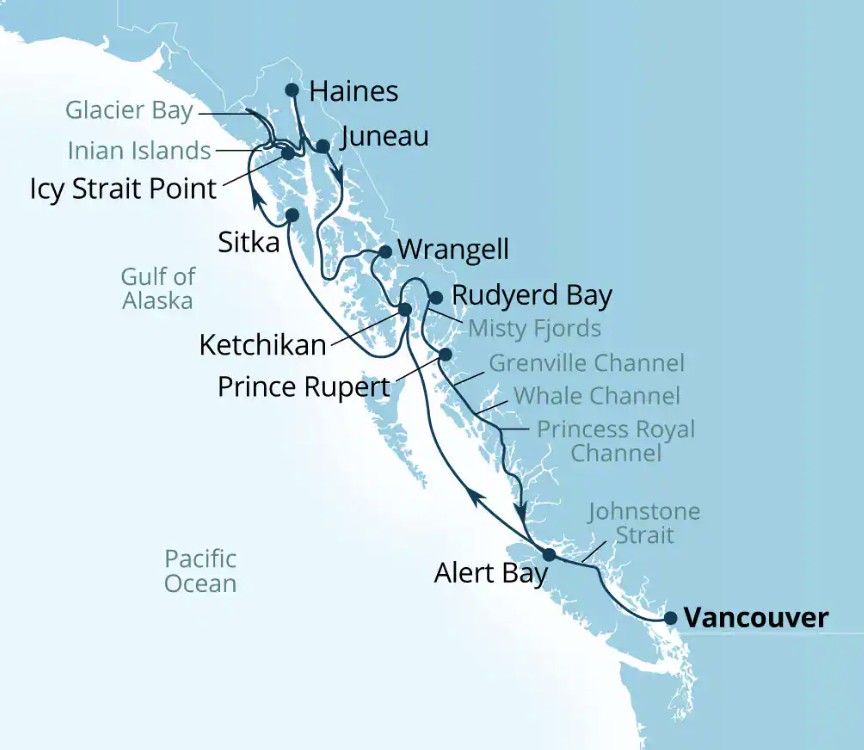 Seabourn Glacier Bay Fjords and Inside Passage cruise7727