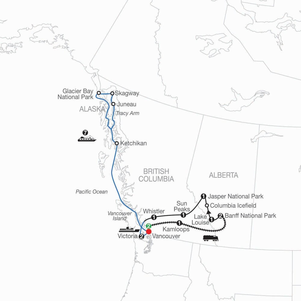 Spirit of the Rockie map