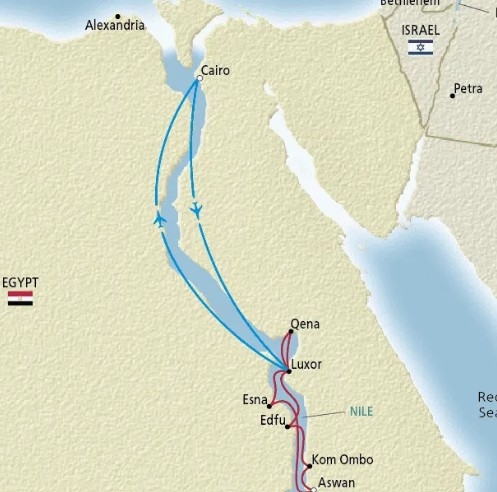 Viking  Egypt map