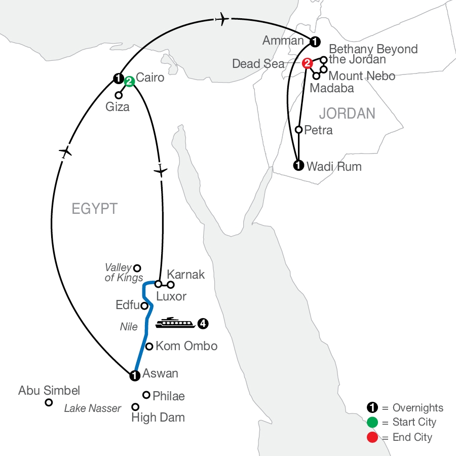 Wonders of Egypt Map