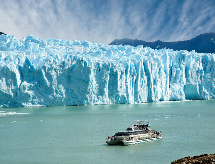 Perito Moreno glacier in Patagonia Argentina.
